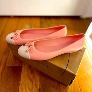 MELISSA Pastel Pink Designer BALLET FLATS Balletcore Lolita Chic Romantic (7M)